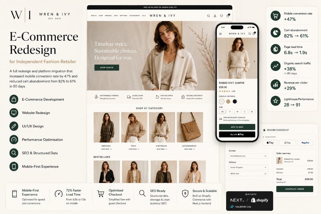 E-Commerce Redesign for Independent Fashion Retailer